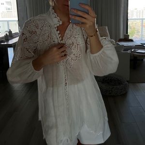 Zimmerman white blouse long sleeve